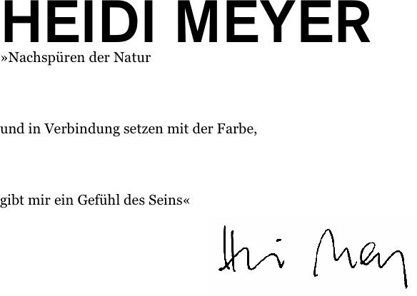 Heidi Meyer Malerei und Objekte